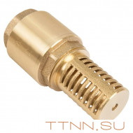 Обратный клапан Unipump 1" с сеткой (сетка-латунь, толк.-пластик)