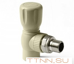 Кран шаровой для радиатора угловой Pro Aqua 25*3/4