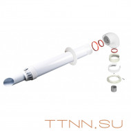 Комплект коаксиальный Dr Thermo 60/100 для газовых котлов (Electrolux Biasi Fondital Nova Florida Royal Thermo)