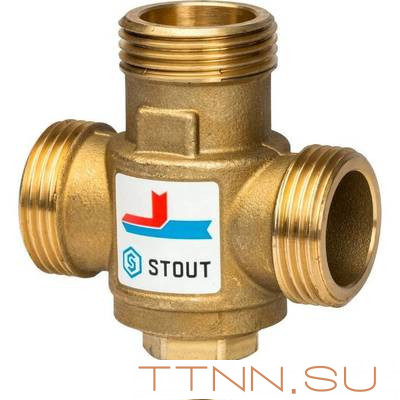 Смесительный клапан STOUT G 1 1/2M-G 1 1/2F-G 1 M 70°С Смесительный клапан STOUT G 1 1/2M-G 1 1/2F-G 1 M 70°С