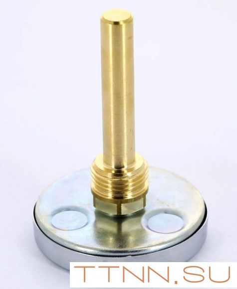 Термометр биметаллический с погружной гильзой Watts F+R801 (T) 80/50 (1/2",160"С)