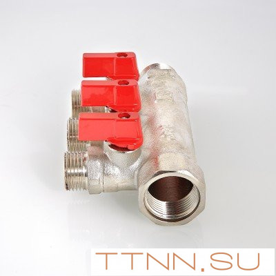 Коллектор с отсекающими кранами Valtec 3/4*2*1/2 VT.580