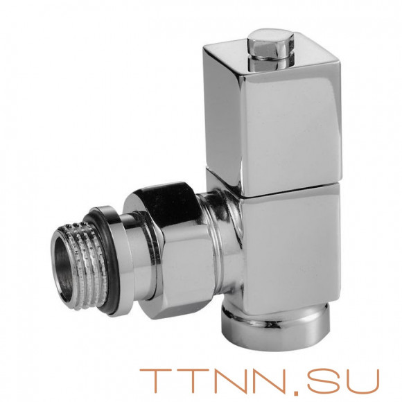 Набор вентелей Royal Thermo CUBE, УГЛОВОЙ, (2 шт) хром Набор вентелей Royal Thermo CUBE, УГЛОВОЙ, (2 шт) хром