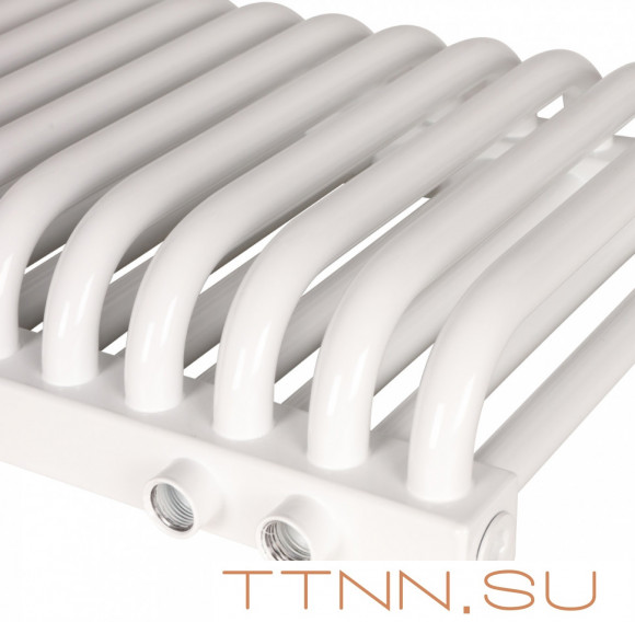 Стальной трубчатый радиатор 2-колончатый Rommer RST 2050/14 нижнее правое подключение RAL9016 Стальной трубчатый радиатор 2-колончатый Rommer RST 2050/14 нижнее правое подключение RAL9016