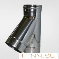 Тройник Нерж. 45° (1мм) диаметр 120 Тройник Нерж. 45° (1мм) диаметр 120