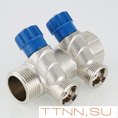 Коллектор с регулировочными вентилями Valtec 1*3*3/4 VT.560.NE Коллектор с регулировочными вентилями Valtec 1*3*3/4 VT.560.NE