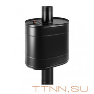 Бак BLACK на трубе 55л д.115 (Овальный) (AISI 439)