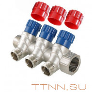 Коллектор с регулировочными вентилями и наружной резьбой Valtec 1*4*1/2 VT.560.N