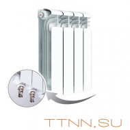 Алюминиевый радиатор Rifar Alum 500 Ventil 4 секций Алюминиевый радиатор Rifar Alum 500 Ventil 4 секций