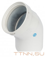 отвод STOUT 45° DN80 для раздельного дымохода