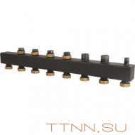 Стальной распределительный коллектор ROMMER на 4(6) отопительных контура 1 1/2", арт. RDG-0017-004046