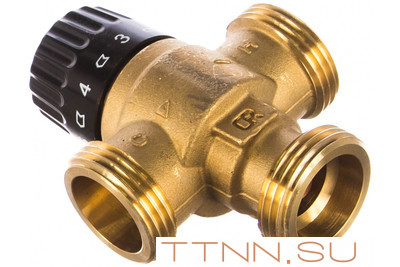 Смесительный клапан STOUT 1 1/4 НР 30-65°С KV 3,5