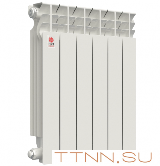 Алюминиевый радиатор НРЗ ЛЮКС 500/100 10 секций