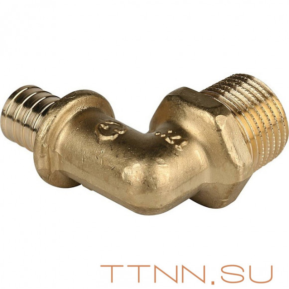 Угольник-переходник с наружной резьбой 20xR 3/4" для труб из сшитого полиэтилена