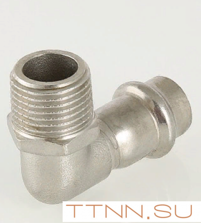 Угольник из нержавеющей стали 90 градусов Valtec 15х1/2