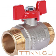 Шаровой кран 1 1/4" НР/НР, ручка бабочка ROMMER RBV-0007-0410232