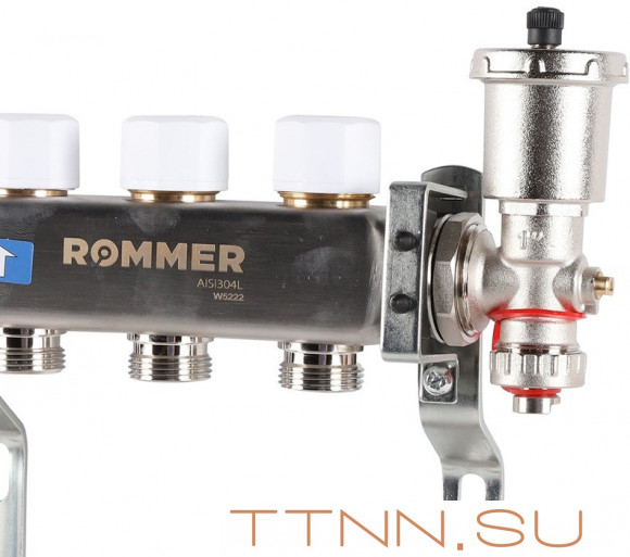 Для отопления Rommer 1"/3/4"x8 с запорными клапанами (RMS-3210-000008) Для отопления Rommer 1"/3/4"x8 с запорными клапанами (RMS-3210-000008)