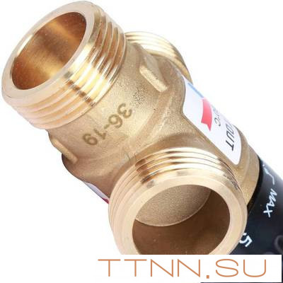 Смесительный клапан STOUT 1 НР 35-60°С KV 1,6 м3/ч