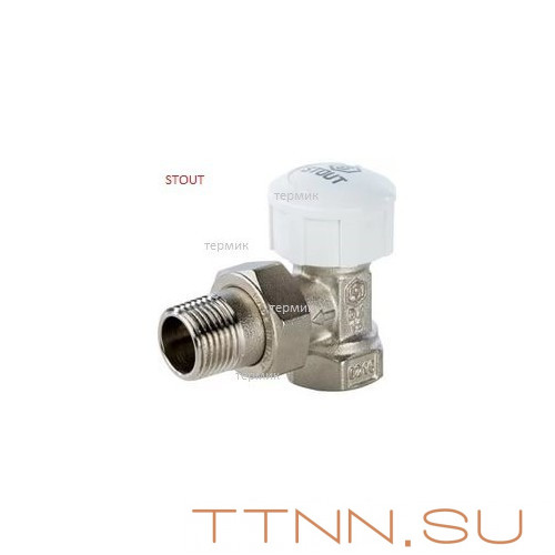 Клапан термостатический для радиатора угловой 1/2"