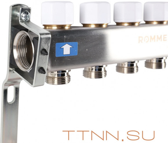 Для отопления Rommer 1"/3/4"x8 с расходомерами (RMS-1201-000008)