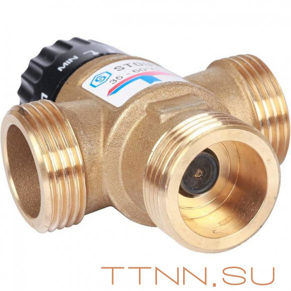 Смесительный клапан STOUT 1 НР 35-60°С KV 2,5 м3/ч