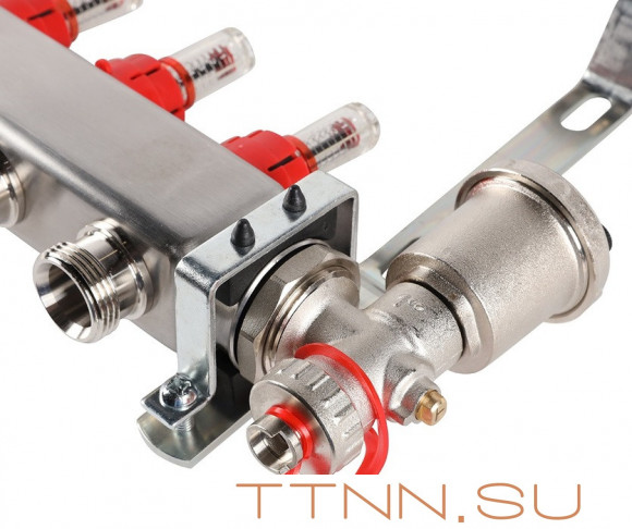 Для отопления Rommer 1"/3/4"x8 с расходомерами (RMS-1210-000008)