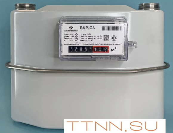 Счетчик газа ВКР-G6 правый 250 Счетчик газа ВКР-G6 правый 250
