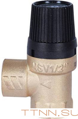 Клапан предохранительный 60х1/2" STOUT SVS-0001-016015 Клапан предохранительный 60х1/2" STOUT SVS-0001-016015